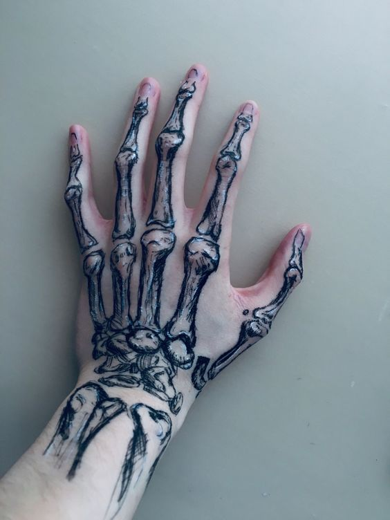 Skeleton Hand Tattoo
