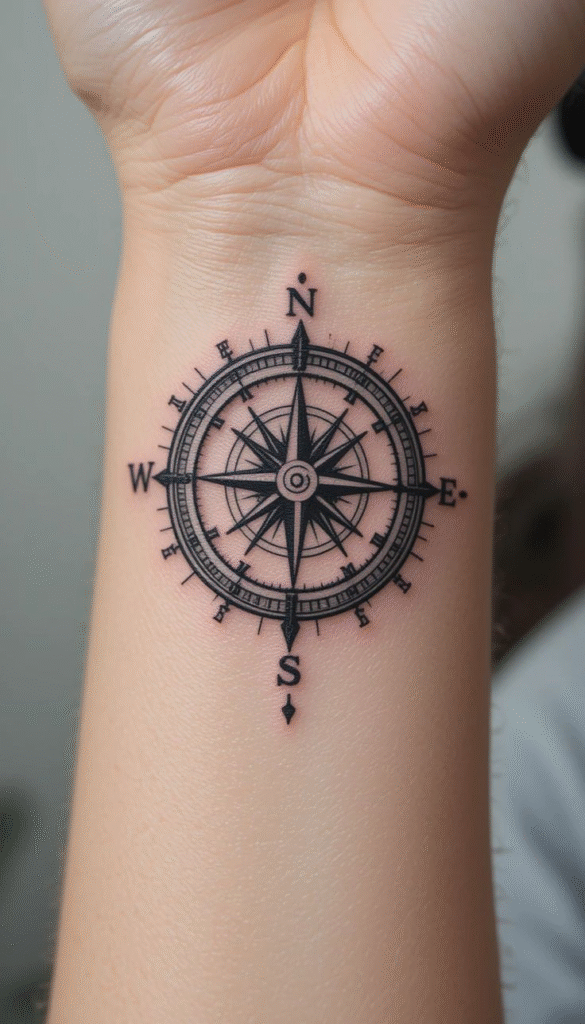 Compass with Coordinates